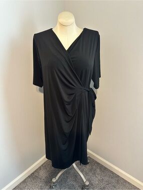 NWT Black Maternity Wrap-Style Women’s Dress